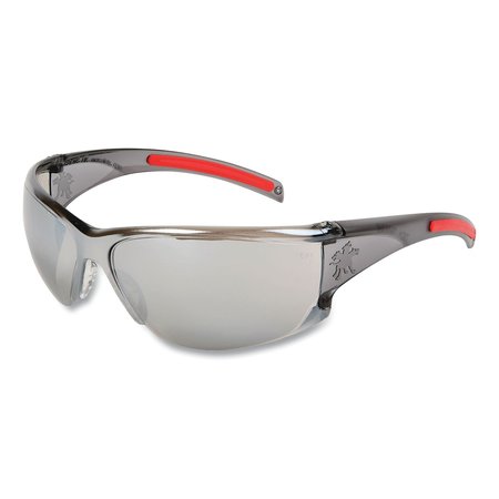 MCR SAFETY Safety Glasses, Silver Polycarbonate Lens, Duramass® Scratch-Resistant HK117